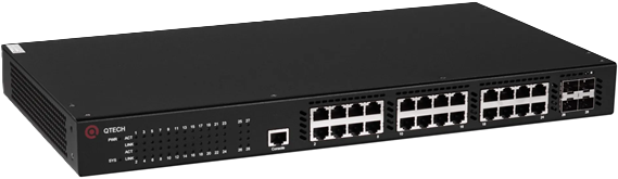 QTECH QSW-3310-28TX-AC-DC | Ethernet коммутатор доступа уровня L3