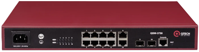 QTECH QSW-3750-10T-AC-R | Ethernet коммутатор доступа